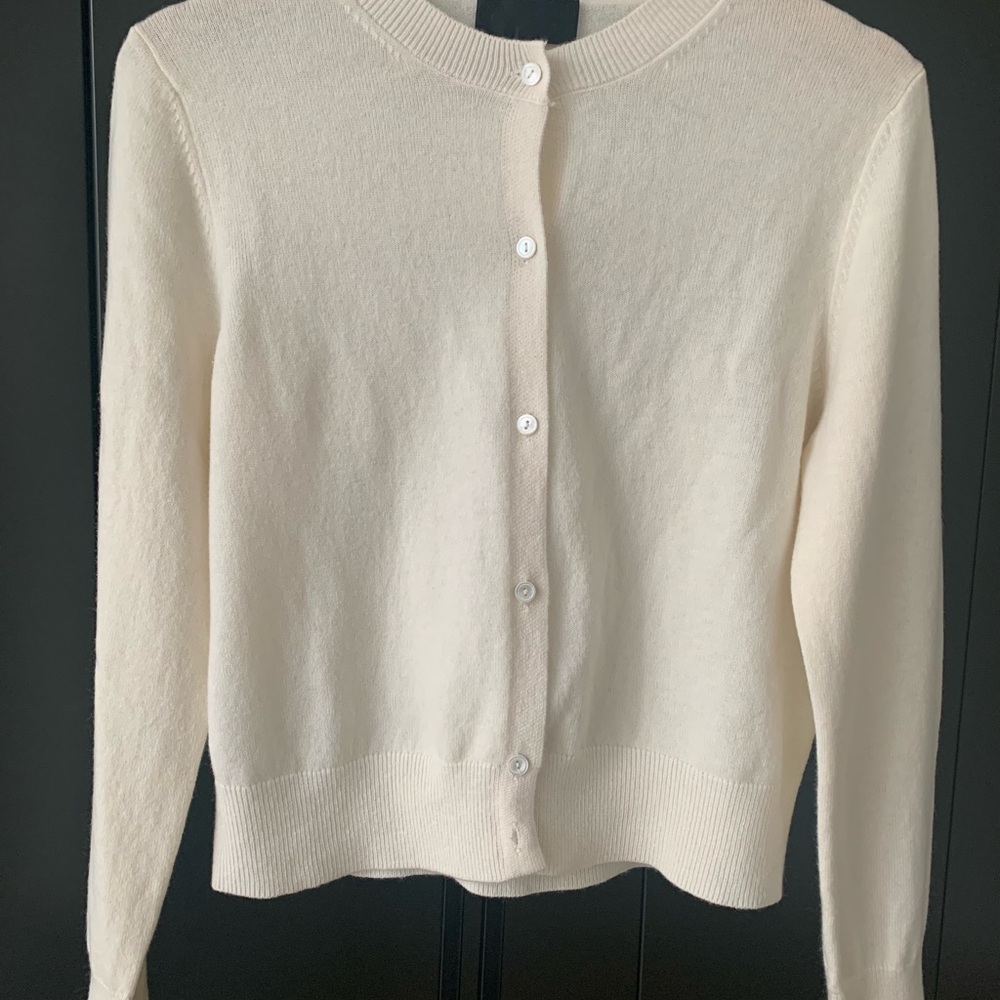 Nili Lotan Ivory Cardigan Sweater